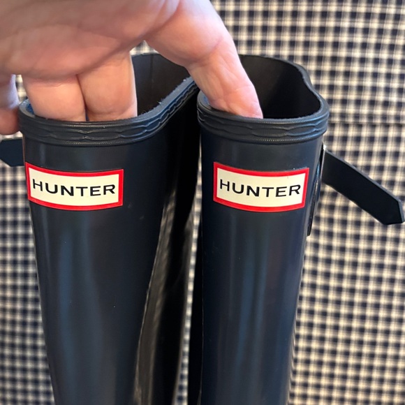 Hunter Classic navy blue Waterproof Boots - Picture 4 of 8